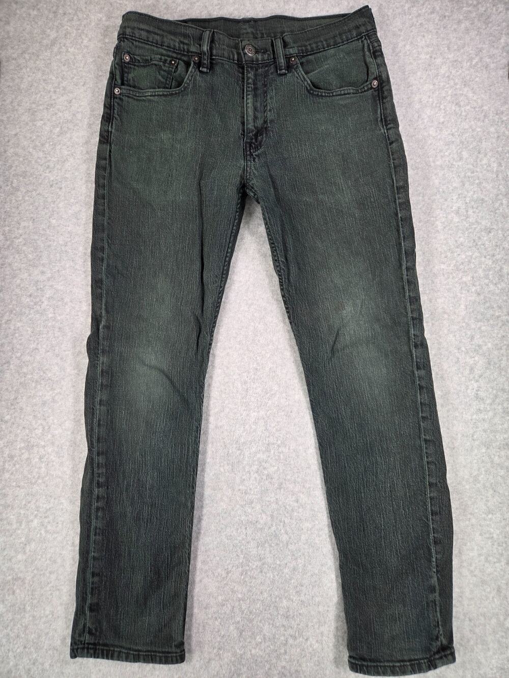 Levi’s 511 Slim Fit Jeans Men's 32x30 Faded Black Charcoal Denim skater grunge